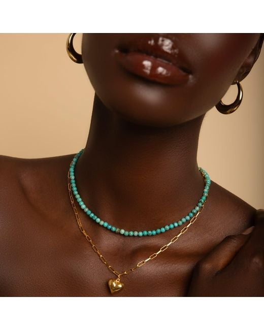 Seven Saints Blue Choker Necklace, Success And Good Fortune Amplifier, Rhodium