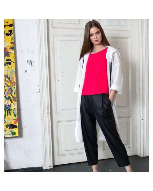 Laura Daili Red Fuchsia Flow Blouse