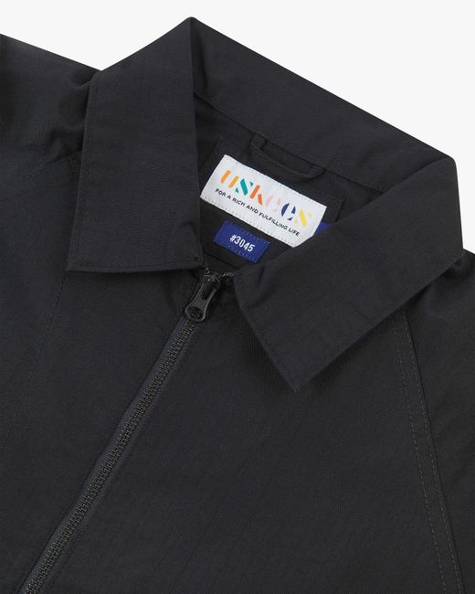 Uskees Black Ripstop Field Jacket for men