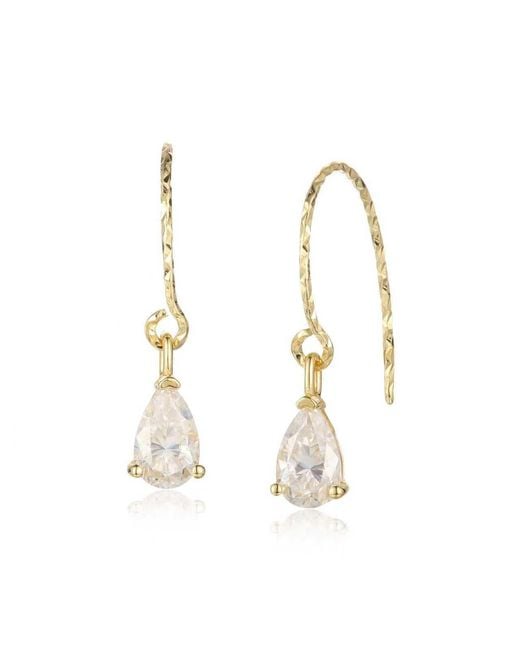 Lioness by Tf Metallic The Aurora Drop Vermil & Moissanite Solid Sterling