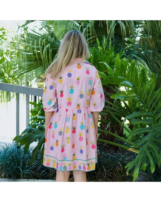 Mary Marshmallow Multicolor Frannie Dress Short