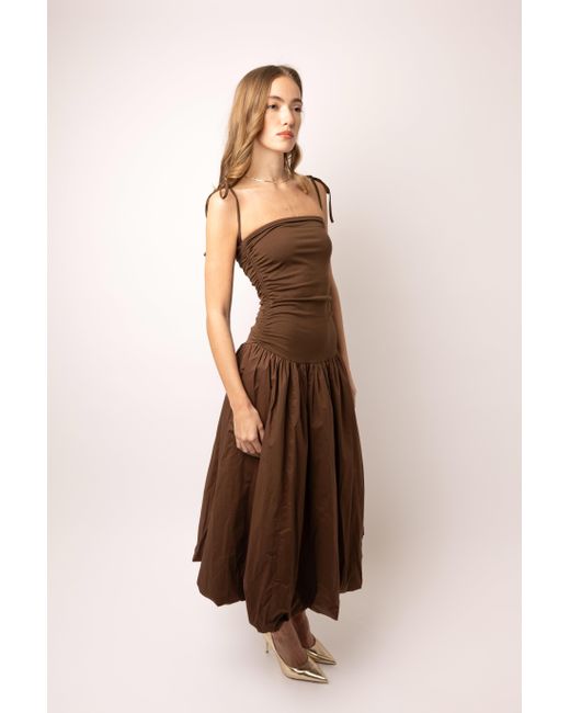 Amy Lynn Brown Alexa Chocolate Puffball Dress