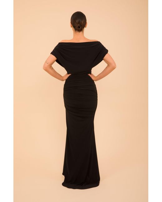 Atom Label Black Platinum Gown