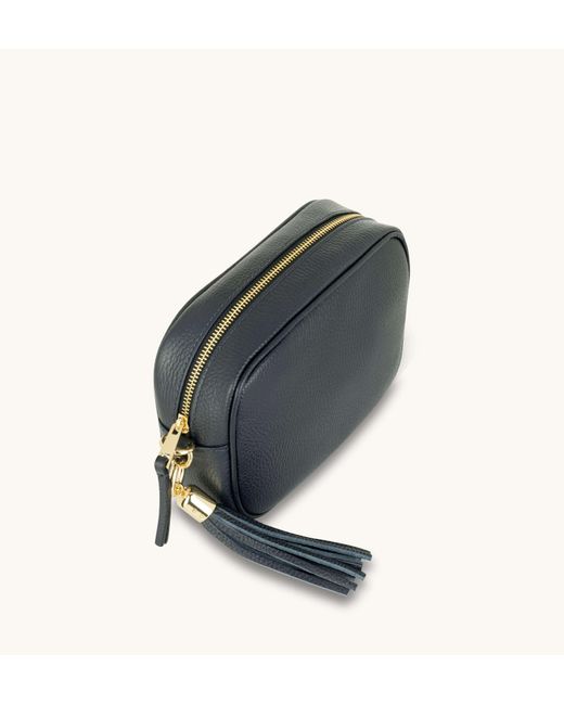 Apatchy London Blue The Tassel Leather Crossbody Bag