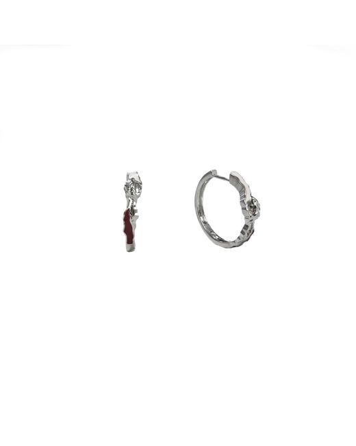 Onia Metallic Veil Hoops