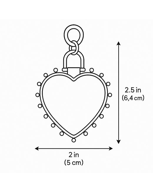 Rare Matters Jewelry Metallic Luxe Jasper Beaded Heart Pendant Necklace