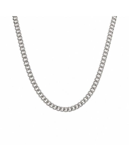 Cier Metallic Mini Cuban Chain Necklace