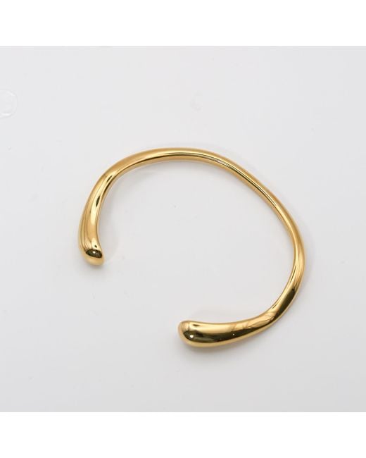 Miss Cecilia Metallic Fluid Curve Cuff Bangle Bracelet