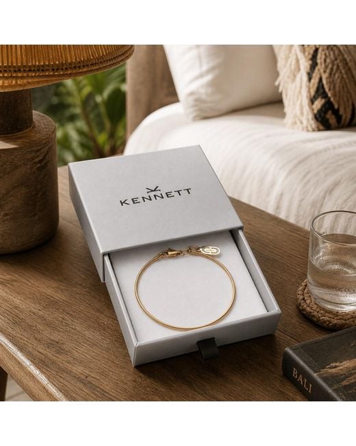 Kennett Watches & Accessories Metallic Kennett Snake Chain Bracelet Two Mm for men