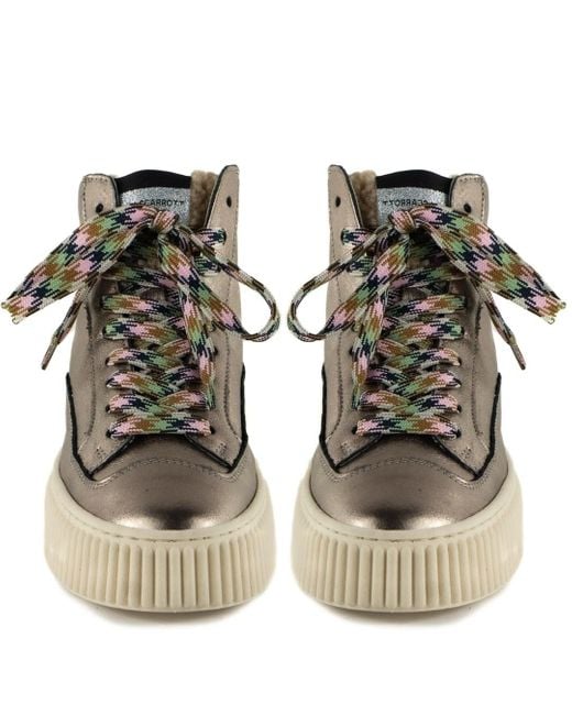 Keith Scarrott Shoes Brown Roma Hi-Top Trainer