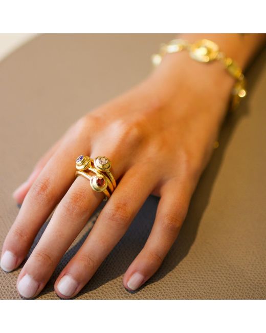 Kybele Studio Metallic Neutrals Champagne Gemstone Ring