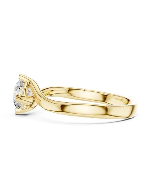 Aya Fine Jewelry Metallic Round Cut Lab Grown Diamond Solitaire Ring