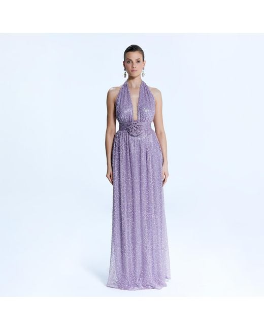 Nur Karaata Purple Villa D Este Gown Dress