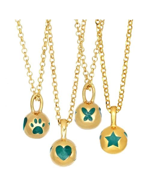 Myrto Katramadou Jewellery Metallic Melina Pendant-Plated Pine- Paw, Heart, Butterfly, Star