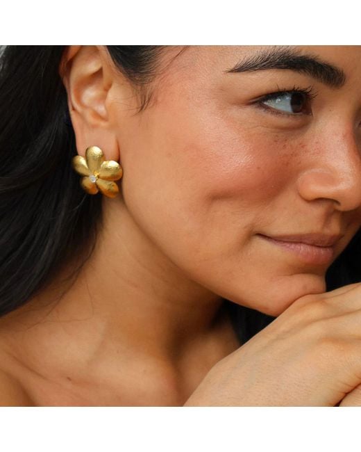 Miss May the Brand Brown You Deserve Flowers Earrings