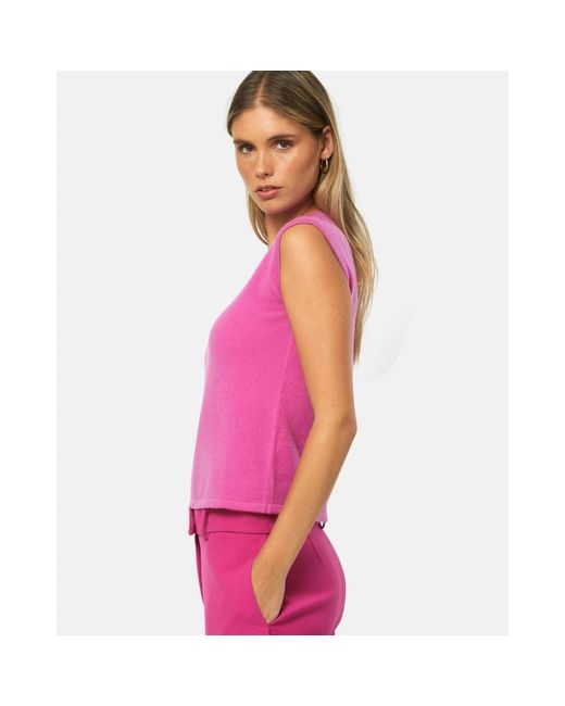 Helen Mcalinden Pink Marlena Cyclamen Cashmere Vest