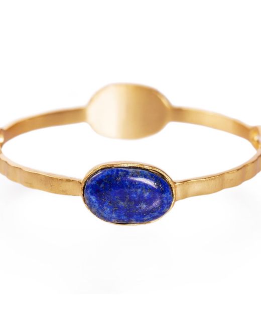 Christina Greene Blue Deco Twin Stone Bangle