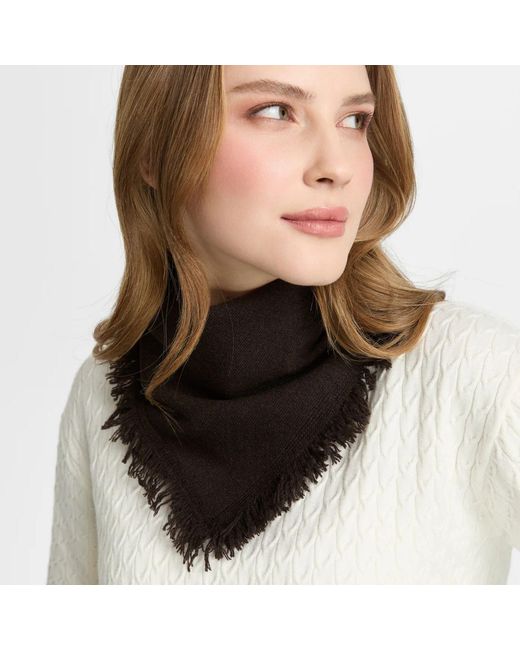 Mohair&Angora Black Wool Foulard
