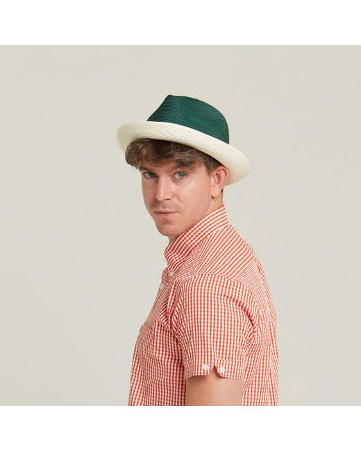 Dasmarca Hats Green Dasmarca Florence Emerald Summer Two Tone Crushable Hat for men