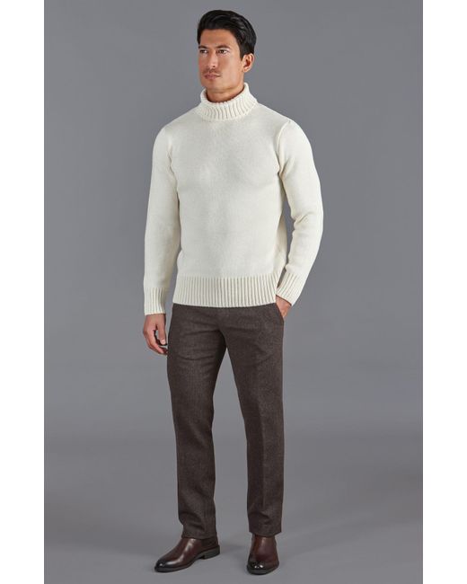 Paul James Knitwear Natural The Fitted Submariner for men