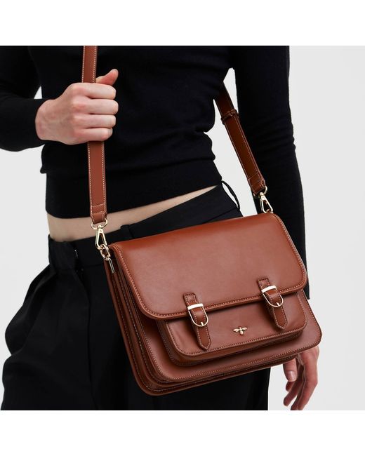 Fable England Brown Tan Classic Satchel
