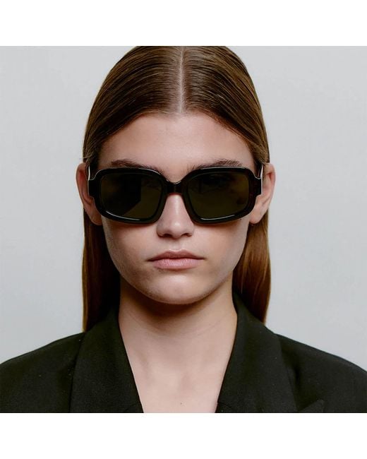 A.Kjærbede Green Pluto Sunglasses Demi Tortoise