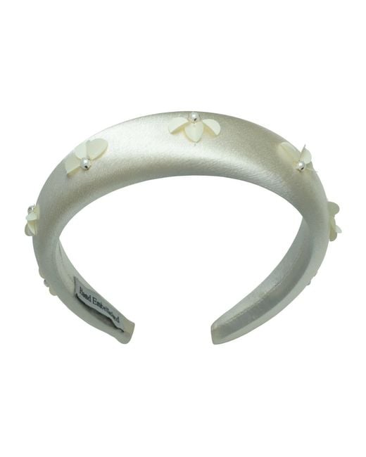 2KStyle Green Neutrals Sabrina Sequins Hand-Embellished Satin Padded Headband