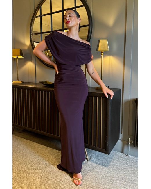 Atom Label Purple Platinum Gown