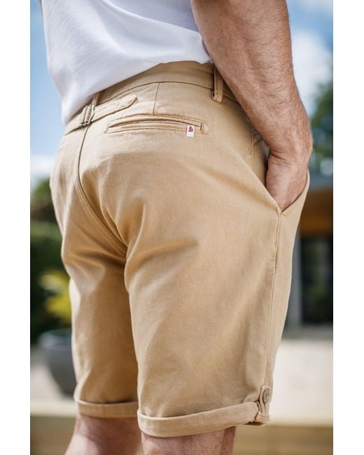 &SONS Trading Co Natural Neutrals &Sons Virgil Chino Shorts Tan for men