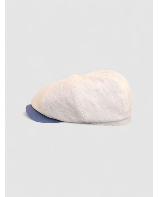 Mister Miller - Master Hatter White Albert's Sails Bakerboy Hat for men