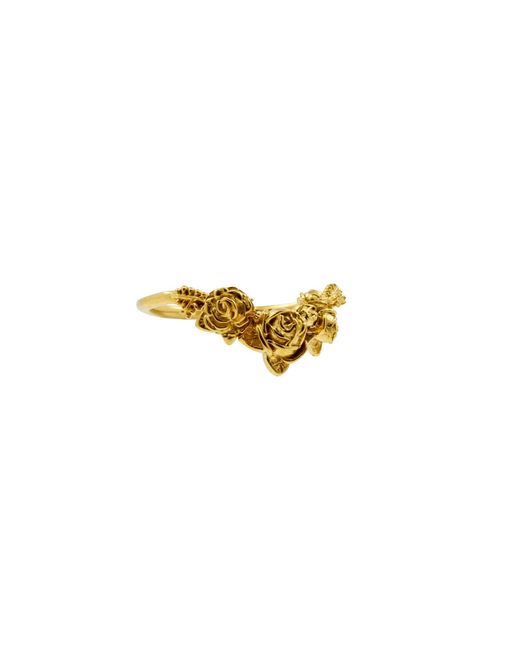 Lee Renee Yellow Rose Chevron Ring – Gold