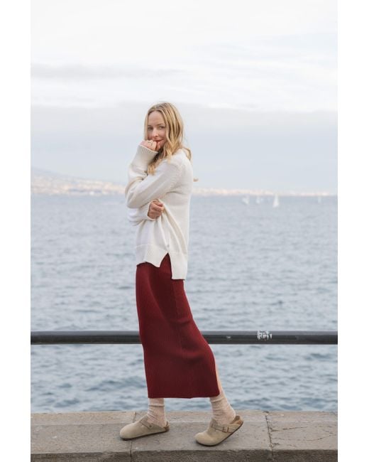 SALANIDA White Marina 100% Merino Jumper