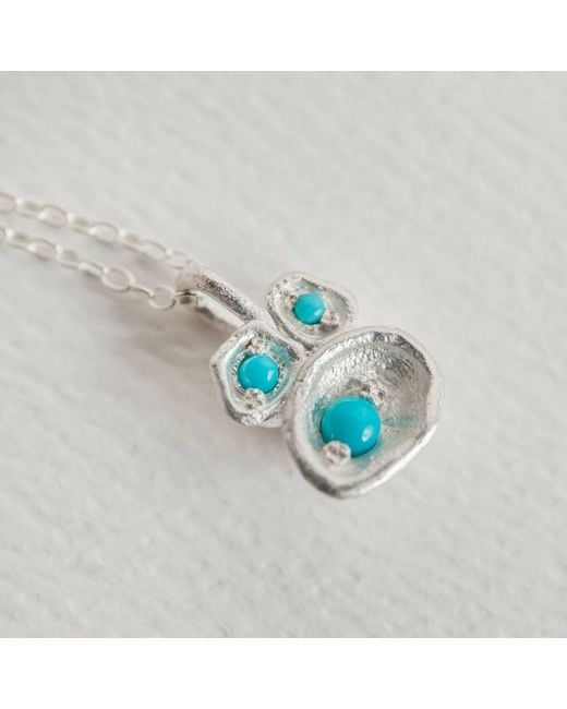 Claire Hill Designs Metallic Lichen Pendant Necklace