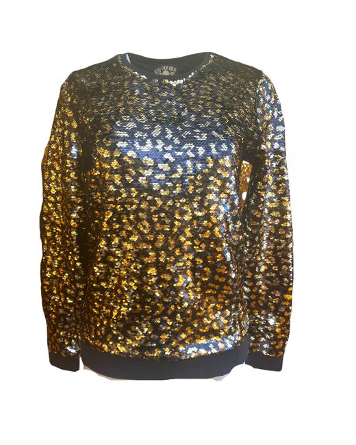 Any Old Iron Multicolor S Leopard Sequin Sweatshirt for men