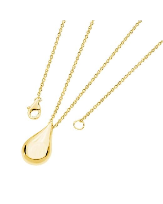 Lucy Quartermaine Metallic Large Tear Drop Pendant