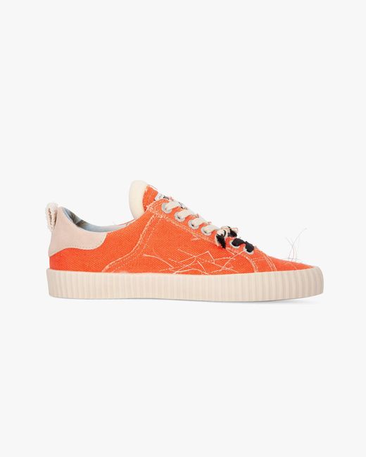 Springa | Unique Vulcanized Sneakers Italian Handmade Red Wavy Olona Sneakers for men