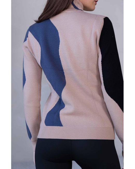 The Gt Atelier Blue Elegant Turtleneck Winter Knitwear