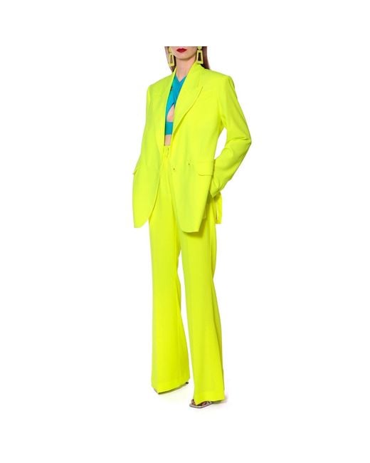 AGGI by HALEWSKI Green Blair Laser Yellow Oversized Blazer