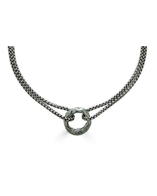 Loni Paul Jewelry Metallic Double Circle Necklace
