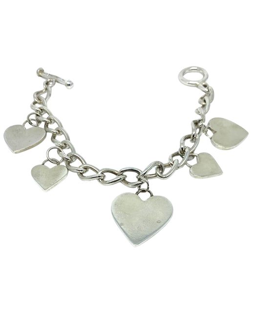 Tg-Jewellery by Tamara Gervasio Blue Regina Di Cuori Hearts Enamel Charms Bracelet