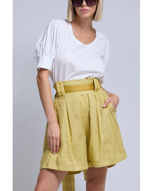 Dref Yellow Florence High Waisted Short