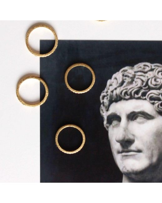 ASSUWA Metallic Cleopatra & Mehen Ring Set