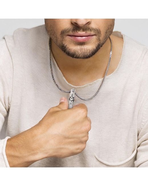 AWNL Metallic Seven Seas Meteorite Blade Necklace for men