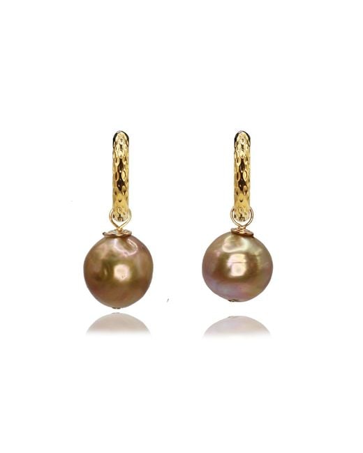 Marquise Swim Metallic Rose Earrings