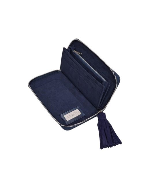Jodi Lee Blue Love Story Owl Wallet Metallic