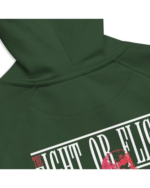 Anchor and Crew Green Bottle Eight Fight Or Flight Club Editions Organic Cotton Hoodie for men