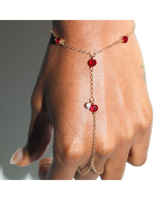 Studio Baloge Metallic Carmine Hand Chain