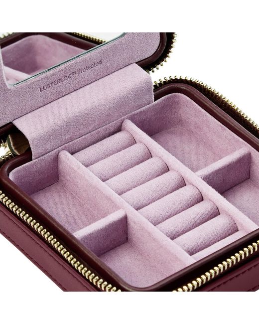 Wolf Red Liberty Small Travel Jewellery Zip Case