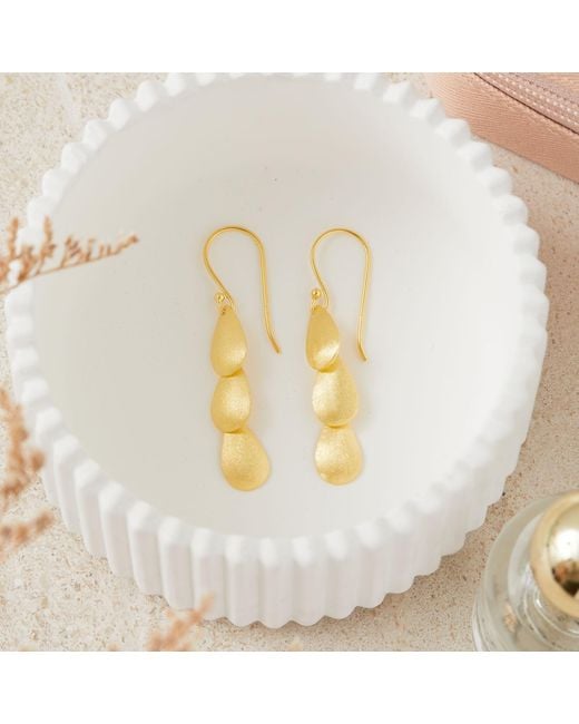 Esterah Metallic Dangle Earrings