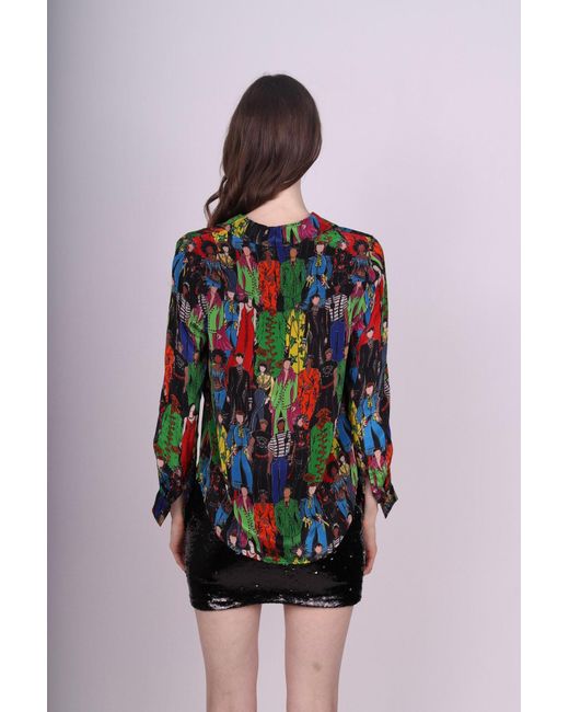 Any Old Iron Multicolor Heroes Printed Button Down Shirt